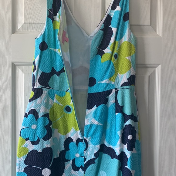 Lilly Pulitzer Kiki dress “pop goes the floral” print in shorely blue - Picture 4 of 8